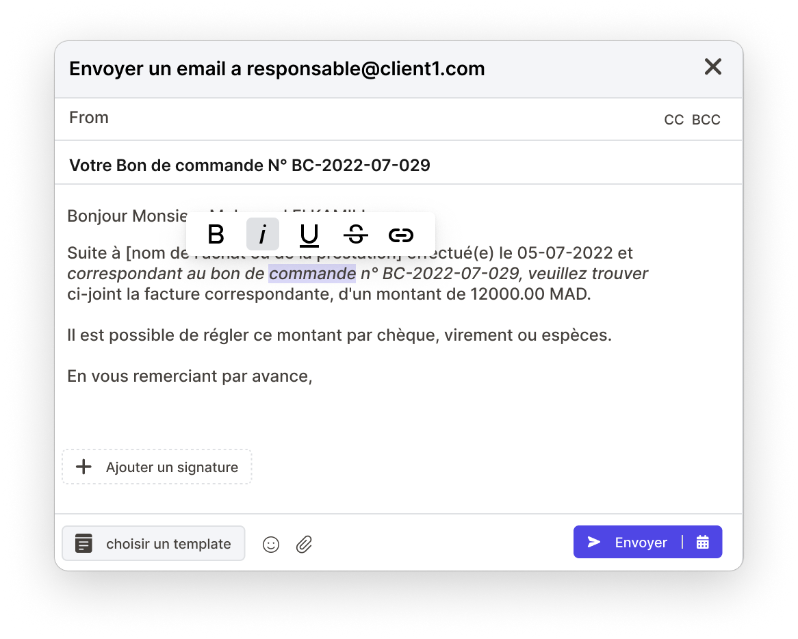 devinstock send email
